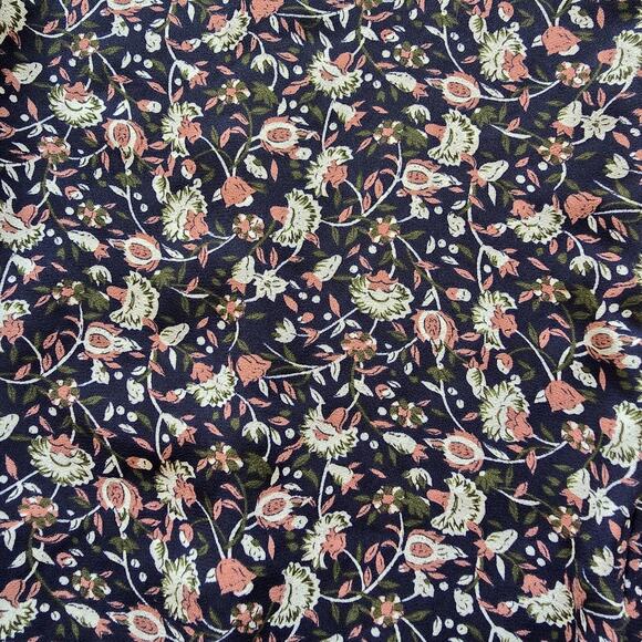 Allison Joy Blouse Womens Med Dark Floral High Neck Boho Top Whimsigoth Cottage - Picture 7 of 8